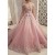 A-Line Off the Shoulder Lace Long Prom Dresses Formal Evening Gowns 901130