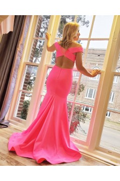 Mermaid Off the Shoulder Long Prom Dress Formal Evening Gowns 901159