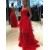 Long Red Sweetheart Tulle Prom Dress Formal Evening Gowns 901173