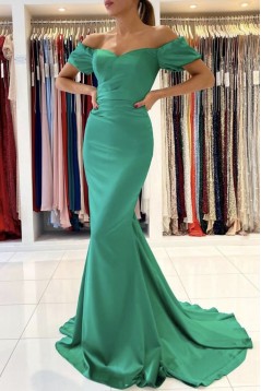 Mermaid Off-the-Shoulder Long Prom Dress Formal Evening Gowns 901211