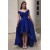 High Low Royal Blue Prom Dress Formal Evening Gowns 901213