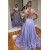 A-Line Sparkle Two Pieces Long Prom Dress Formal Evening Gowns 901252