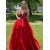 Long Red Lace Prom Dress Formal Evening Gowns 901256