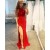 Long Red Sequin Tulle Sparkle Prom Dress Formal Evening Gowns 901257