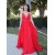 Elegant Long Red Chiffon Prom Dress Formal Evening Gowns 901264