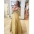 A-Line Gold Sparkle Lace Prom Dress Formal Evening Gowns 901268