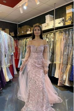 Mermaid Lace Long Prom Dress Formal Evening Gowns 901296