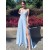 Long Blue Spaghetti Straps Prom Dress Formal Evening Gowns 901319