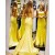 Elegant Long Yellow Mermaid Prom Dress Formal Evening Gowns 901332