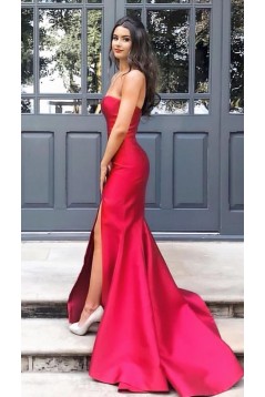 Elegant Long Yellow Mermaid Prom Dress Formal Evening Gowns 901332