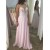 Long Pink Lace and Tulle Prom Dress Formal Evening Gowns 901356