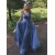 Long Blue Lace and Tulle Prom Dress Formal Evening Gowns 901367