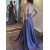 A-Line Sparkle V Neck Dress Formal Evening Gowns 901370