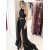Long Black Two Pieces Prom Dress Formal Evening Gowns 901373