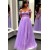 A-Line Off the Shoulder Tulle Prom Dresses Formal Evening Gowns 901382