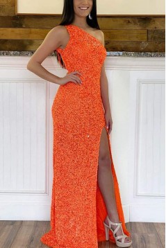 Elegant Sheath Sparkle Sequin Prom Dress Formal Evening Gowns 901384