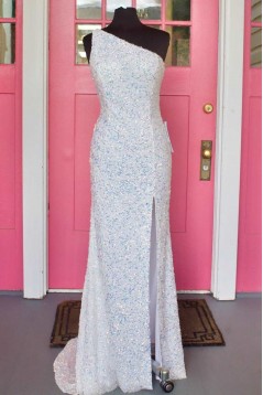 Elegant Sheath Sparkle Sequin Prom Dress Formal Evening Gowns 901384