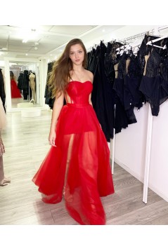 Long Red Sweetheart Prom Dress Formal Evening Gowns 901389