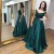 A-Line Lace and Satin Long Prom Dress Formal Evening Gowns 901398