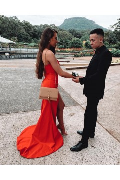 Simple Long Strapless Prom Dress Formal Evening Gowns 901414