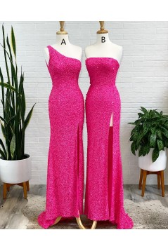 Long Simple Sequin Prom Dress Formal Evening Gowns 901448