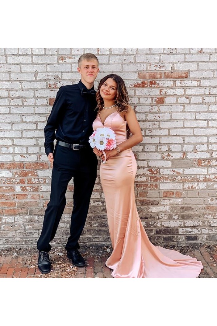 Long Mermaid Spaghetti Straps Prom Dress Formal Evening Gowns 901465