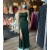 Long Green Sheath Sequin Prom Dress Formal Evening Gowns 901521