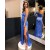 Long Royal Blue One Shoulder Sequin Prom Dresses Formal Evening Gowns 901591