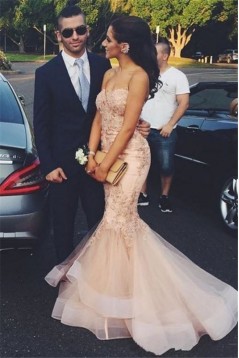 Long Mermaid Sweetheart Lace Prom Dresses Formal Evening Gowns 901607