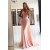 Long Pink Beaded Mermaid Prom Dresses Formal Evening Gowns 901612