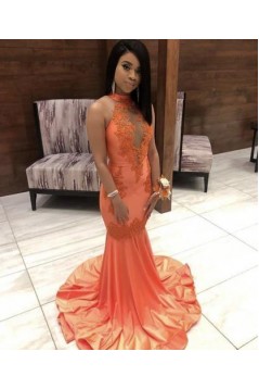 Long Mermaid Lace Prom Dresses Formal Evening Gowns 901625