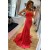Long Red Mermaid Prom Dresses Formal Evening Gowns 901645