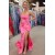 Long Pink Sweetheart Prom Dresses Formal Evening Gowns 901730