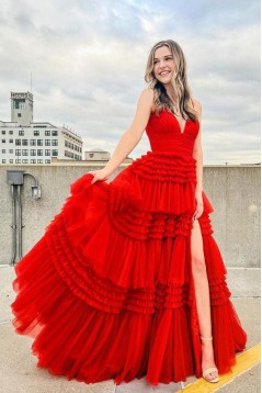 Long White Prom Dresses Formal Evening Gowns 901750