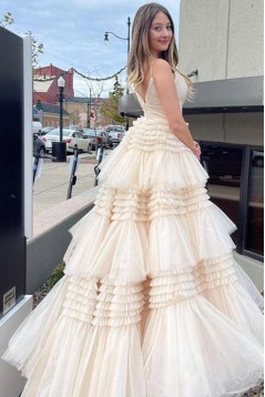 Long White Prom Dresses Formal Evening Gowns 901750