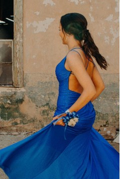 Mermaid Long Fuchsia Prom Dresses Formal Evening Gowns 901758