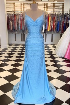 Mermaid Long Fuchsia Prom Dresses Formal Evening Gowns 901758