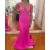 Long Fuchsia Mermaid Prom Dresses Formal Evening Gowns 901788