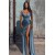 Long Mermaid Off Shoulder Prom Dresses with Side Slit Formal Evening Gowns 901842