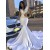 Trumpet/Mermaid Long Beaded V Neck Prom Dresses Formal Evening Gowns 901869