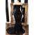 Long Black Mermaid Long Sleeves Prom Dresses Formal Evening Dresses 901892