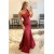 Mermaid One Shoulder Sequins Long Prom Dresses Formal Evening Dresses 901918