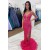 Elegant Fuchsia Mermaid Sequins Long Prom Dresses Formal Evening Dresses 901923