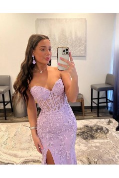 Mermaid Lace Sweetheart Long Prom Dresses Formal Evening Dresses 901928