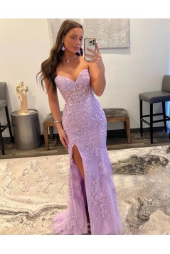 Mermaid Lace Sweetheart Long Prom Dresses Formal Evening Dresses 901928