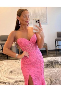 Mermaid Lace Sweetheart Long Prom Dresses Formal Evening Dresses 901928