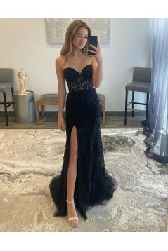 Mermaid Lace Sweetheart Long Prom Dresses Formal Evening Dresses 901928