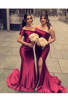 Mermaid One Shoulder Long Bridesmaid Dresses 902032