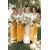 Sheath/Column Yellow White Long Bridesmaid Dresses 902038