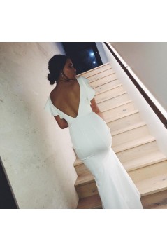 Long Pink Mermaid Floor Length Bridesmaid Dresses 902050